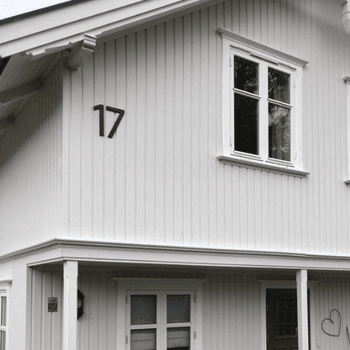 Hovedbilde Tall og bokstaver til hus