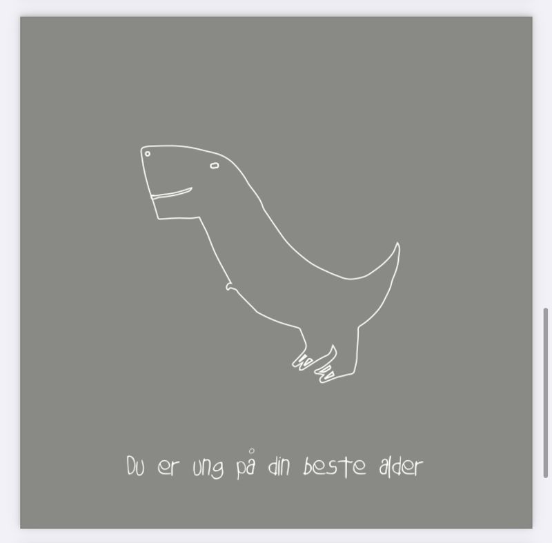 Kort dobbel -Du er ung på din beste alder