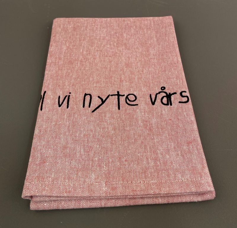 Kjøkkenhåndkle i halvlin -nyte vårs